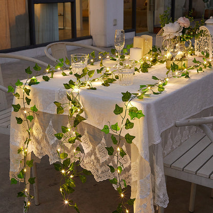 10-Foot Fairy Light with 6-Foot Artificial Ivy Garland – Romantic Indoor & Outdoor Decoration for Room, Balcony, Weddings, and Parties Bazm-e-Decor