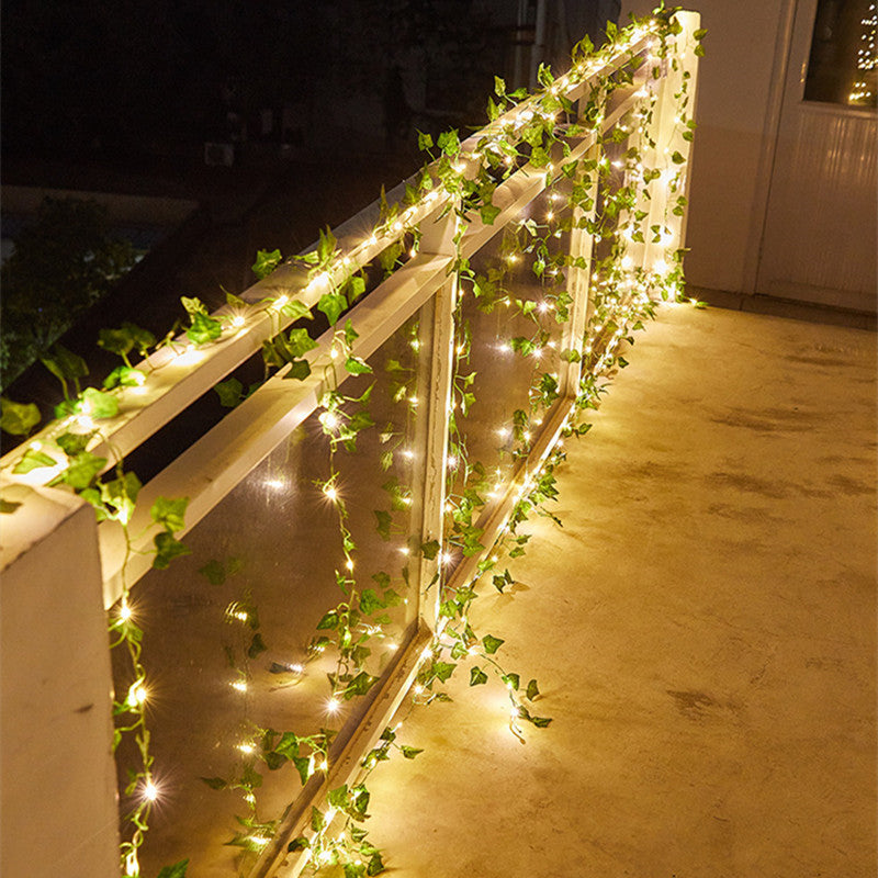 10-Foot Fairy Light with 6-Foot Artificial Ivy Garland – Romantic Indoor & Outdoor Decoration for Room, Balcony, Weddings, and Parties Bazm-e-Decor