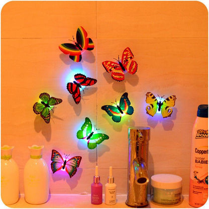 LED Butterfly Night Light – Glow in the Dark, Color-Changing Lamp for Kids' Rooms Bazm-e-Decor