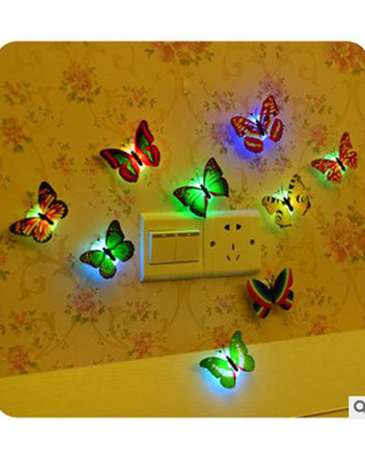 LED Butterfly Night Light – Glow in the Dark, Color-Changing Lamp for Kids' Rooms Bazm-e-Decor