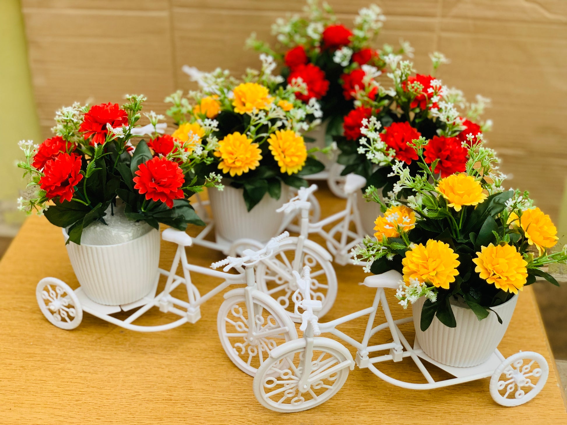 Elegant Floral Bicycle Decoration with Artificial Flowers – Home & Wedding Décor, Gift Idea Bazm-e-Decor