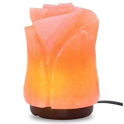 Natural Pink Himalayan Salt Lamp with Custom Base Bazm-e-Decor