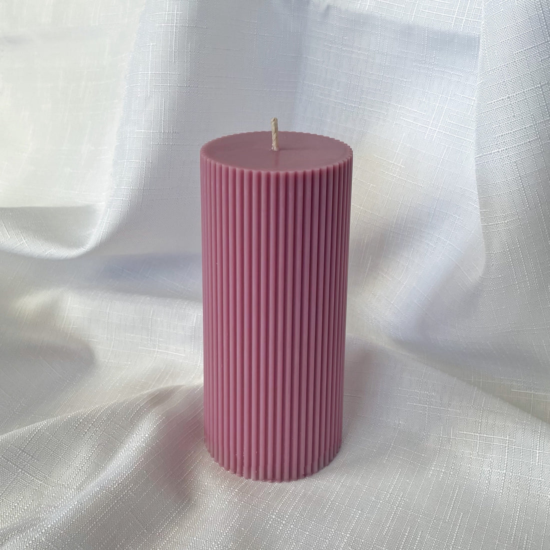 Scented Aesthetic Pillar Candle | Minimalist Home Decor Candle | Long-Lasting Jasmine Candle Bazm-e-Decor