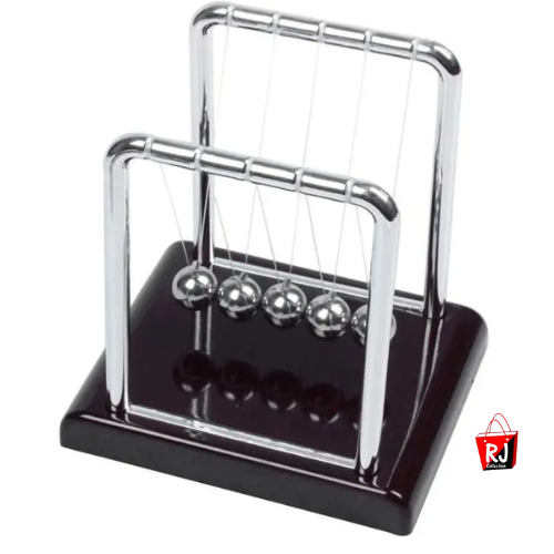 Perpetual Motion Newton's Cradle Desk Toy with 7 Balls – Stress Relief & Educational Physics Gadget Bazm-e-Decor