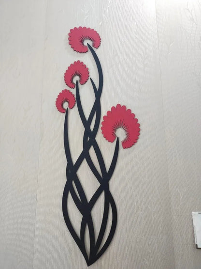 3D Vase Wooden Wall Art – Unique Home Decoration Piece for Living Room, Bedroom & Walls Bazm-e-Decor