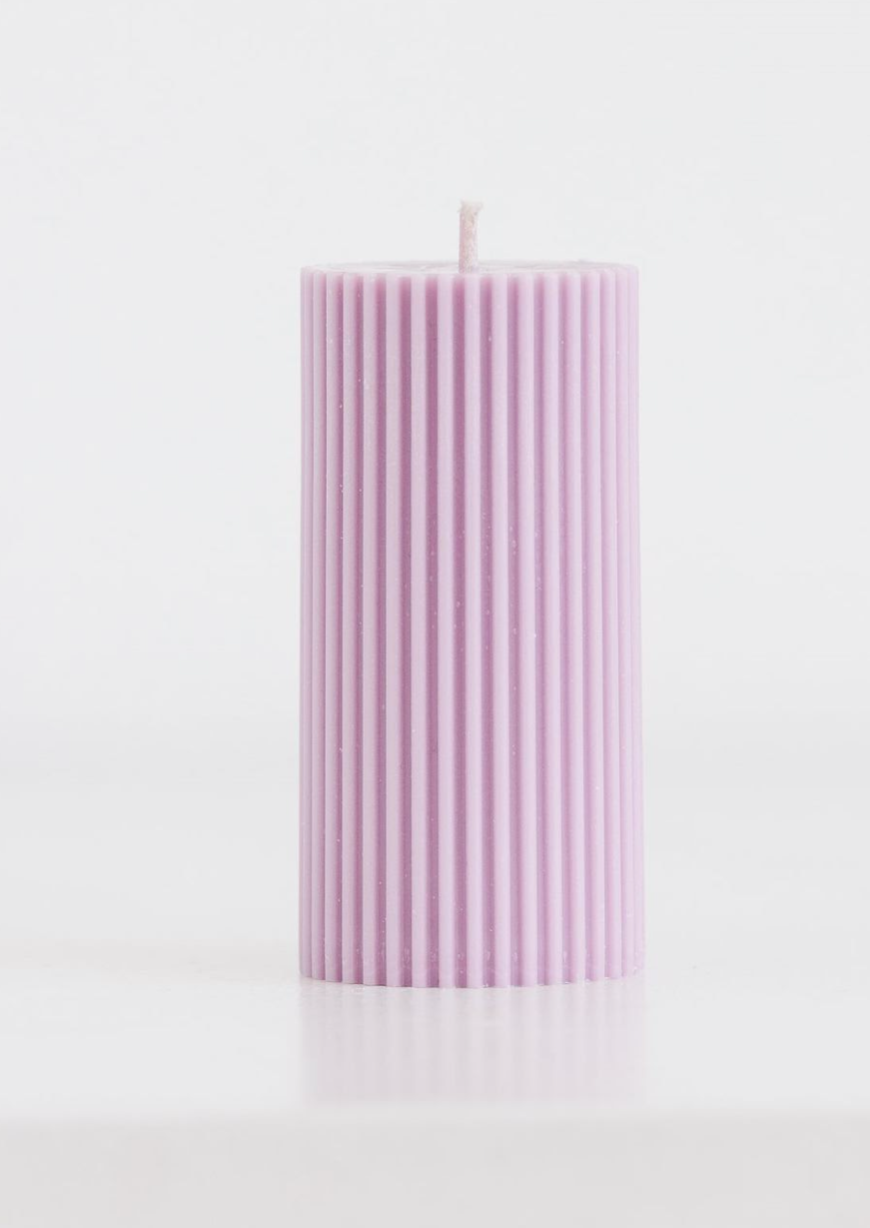 Scented Aesthetic Pillar Candle | Minimalist Home Decor Candle | Long-Lasting Jasmine Candle Bazm-e-Decor