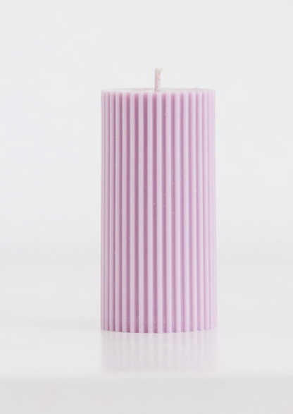 Scented Aesthetic Pillar Candle | Minimalist Home Decor Candle | Long-Lasting Jasmine Candle Bazm-e-Decor