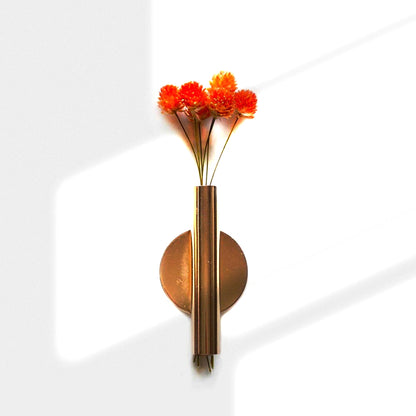 Wall-Mounted Flower Vase - Minimalist Iron Décor for Home & Office Bazm-e-Decor